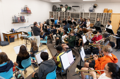 Band rehearsing